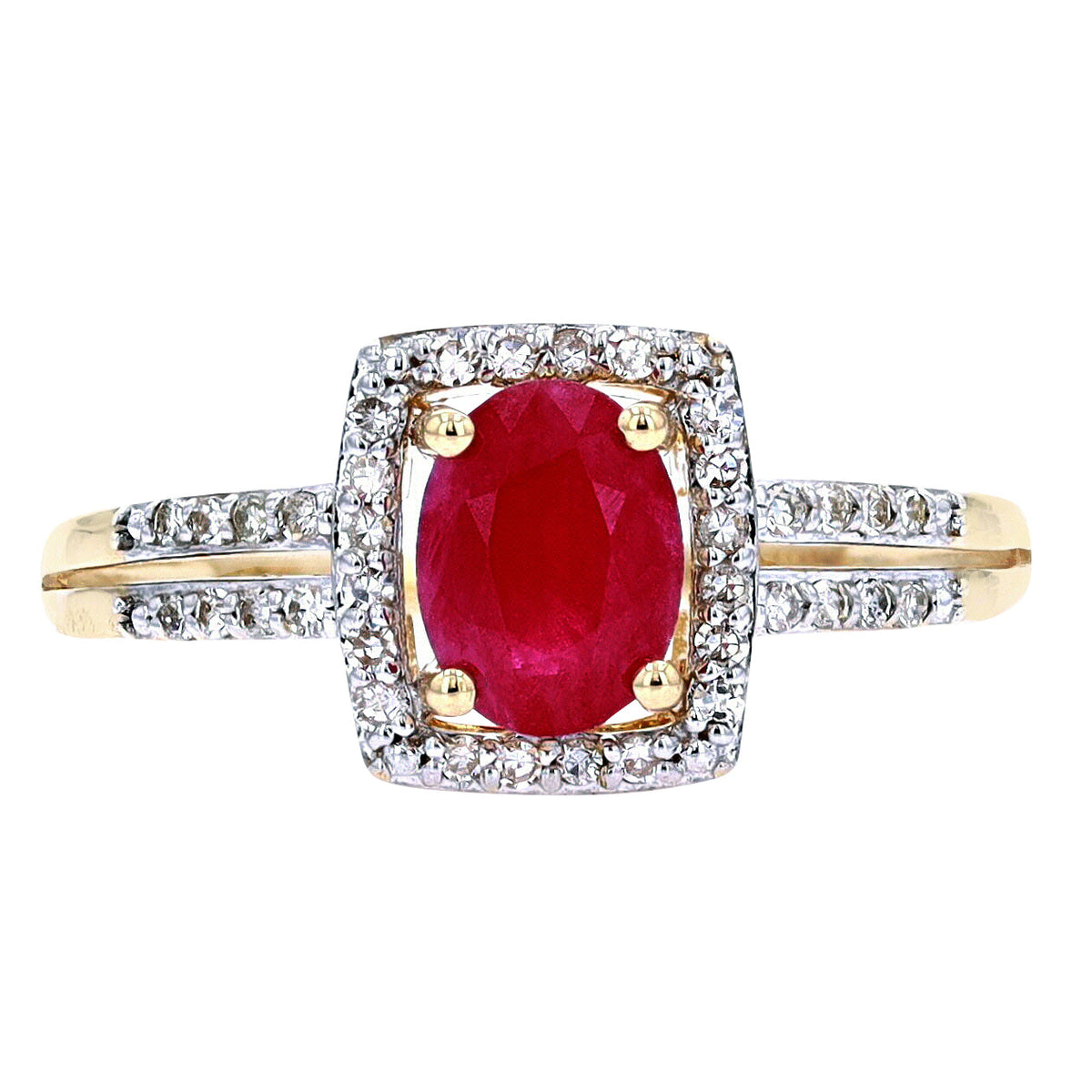 14K Oval Gemstone Ring<p><strong>More Colors Available</p></strong>