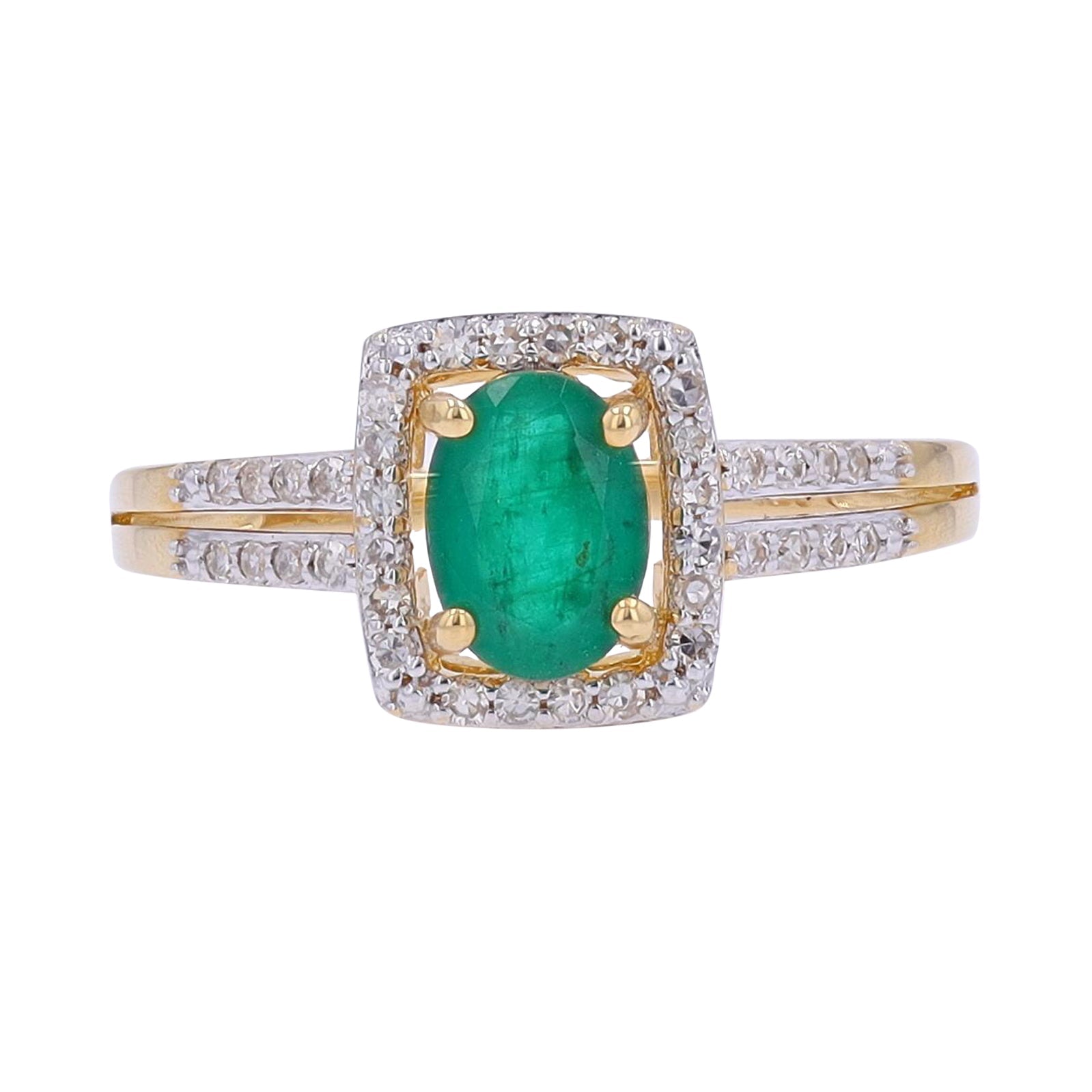 14K Oval Gemstone Ring<p><strong>More Colors Available</p></strong>