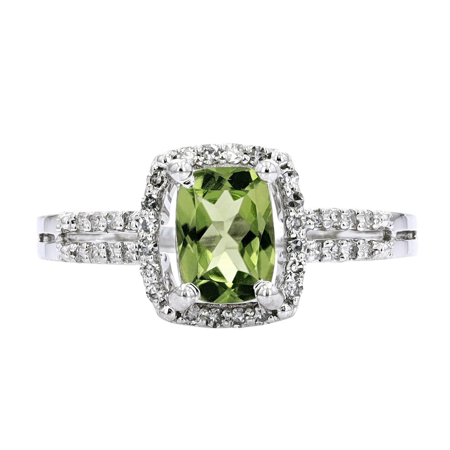 14K Birthstone Halo Rings<p><strong>More Colors Available</p></strong>