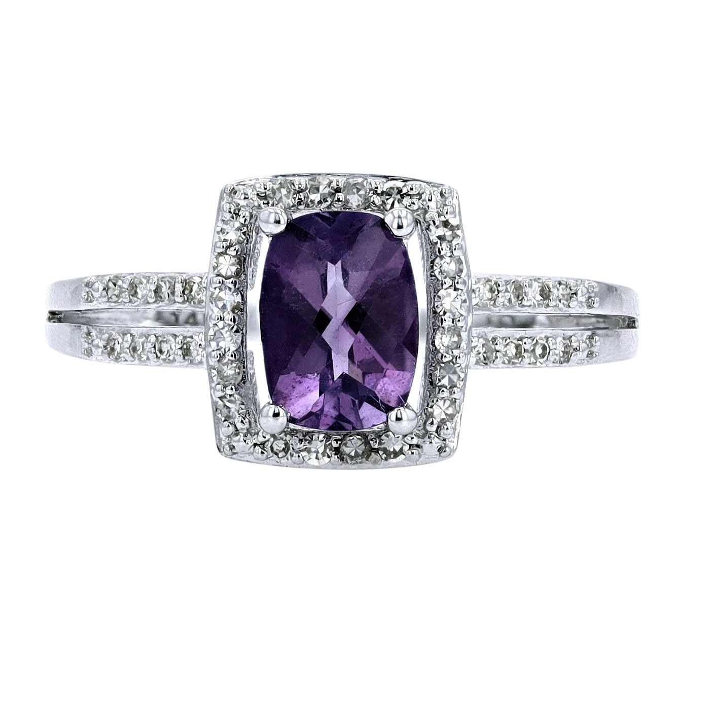 14K Birthstone Halo Rings<p><strong>More Colors Available</p></strong>