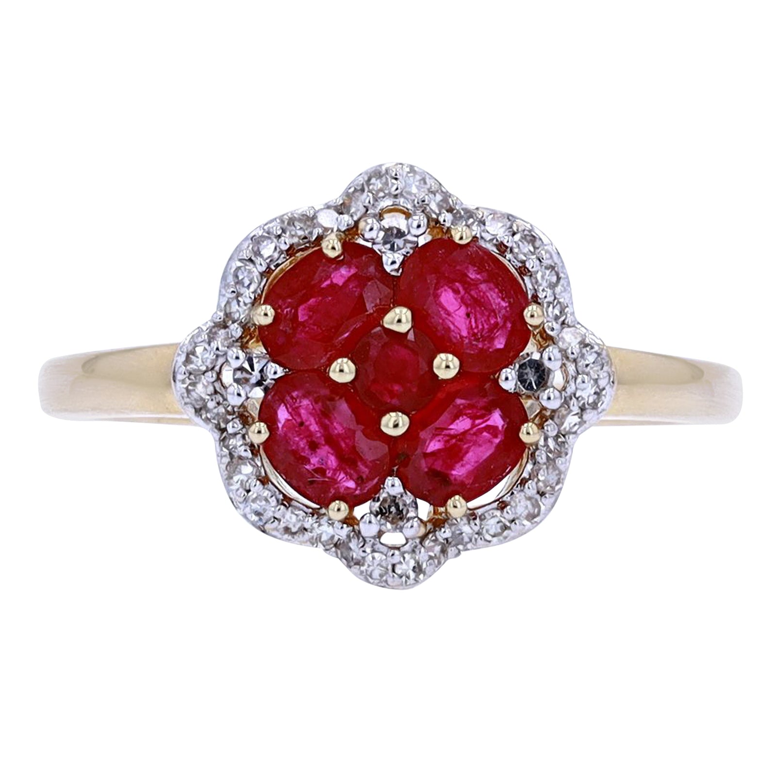 14K Gemstone Cluster Ring<p><strong>More Colors Available</p></strong>