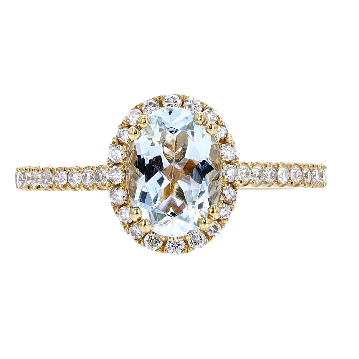14K Oval Center Gemstone Ring<p><strong>More Colors Available</p></strong>