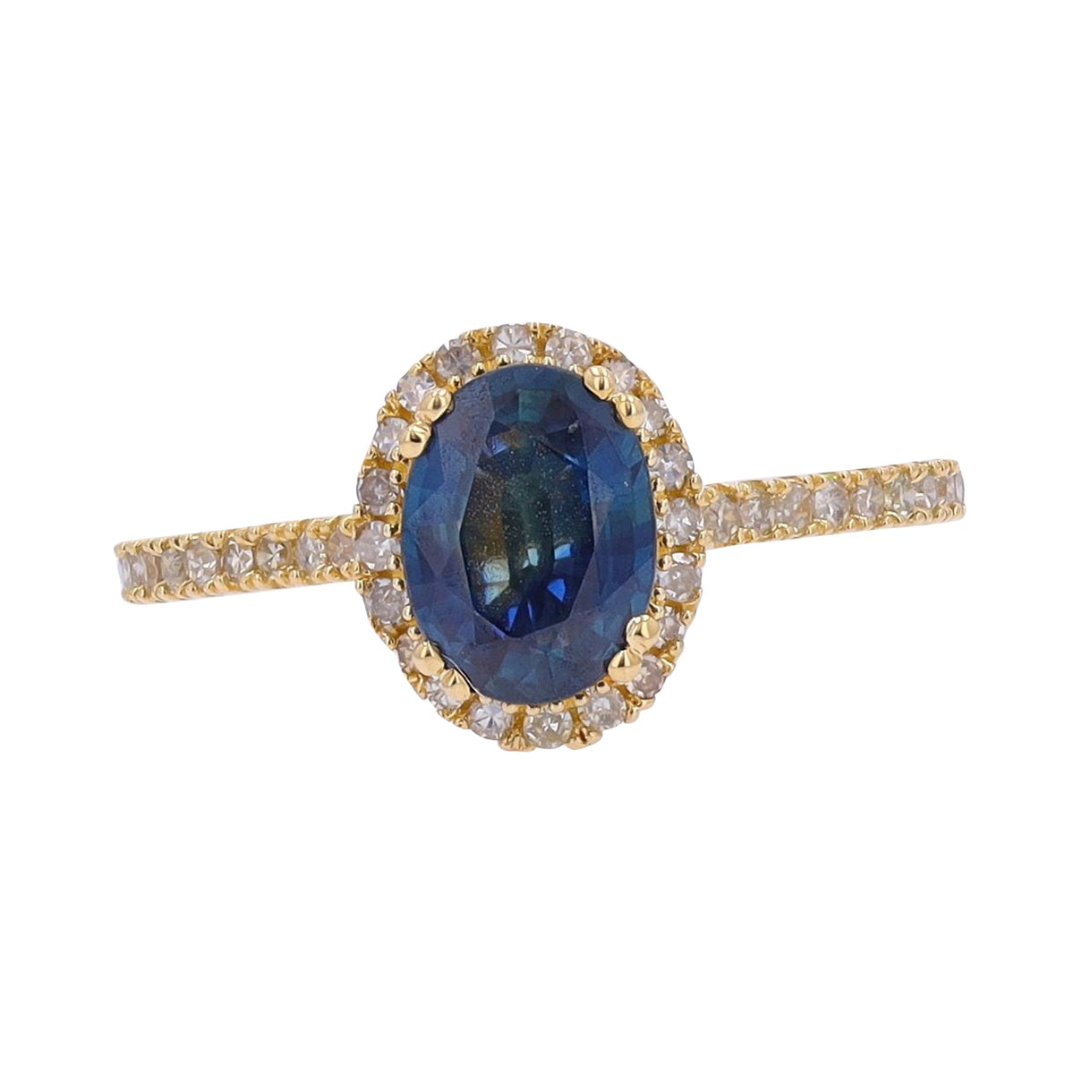 14K Oval Center Gemstone Ring<p><strong>More Colors Available</p></strong>