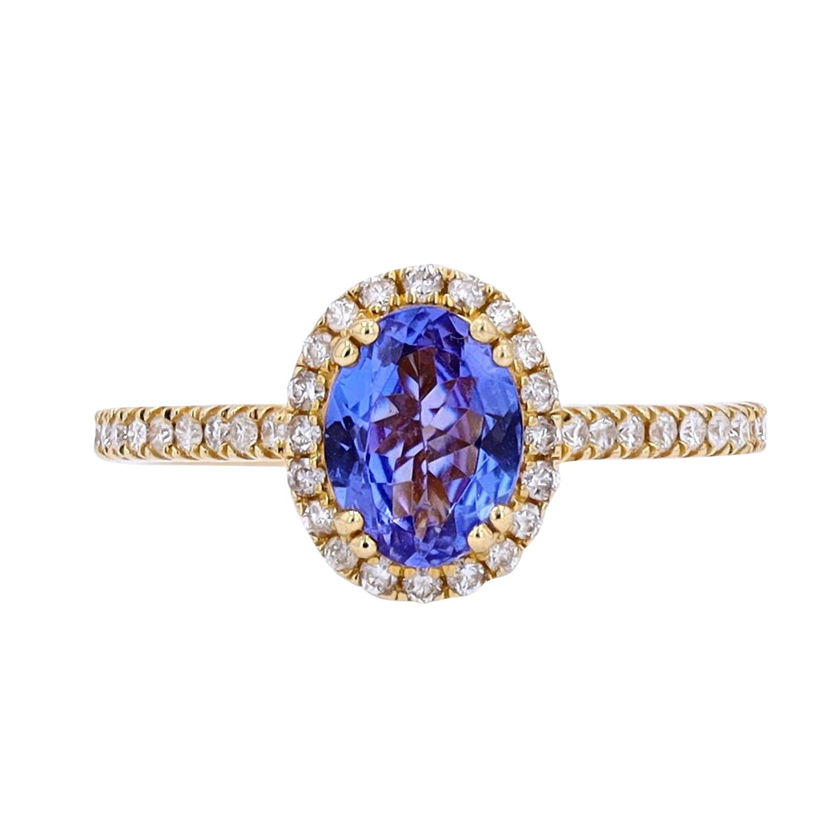 14K Oval Center Gemstone Ring<p><strong>More Colors Available</p></strong>