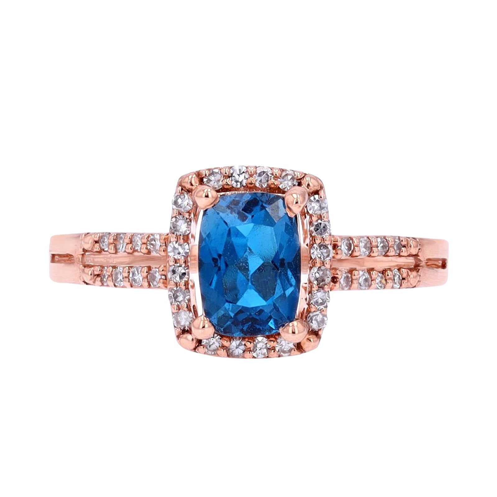 14K Birthstone Halo Rings<p><strong>More Colors Available</p></strong>