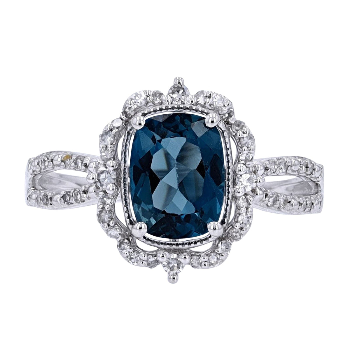 14K Gemstone Center Fashion Ring<p><strong>More Colors Available</p></strong>
