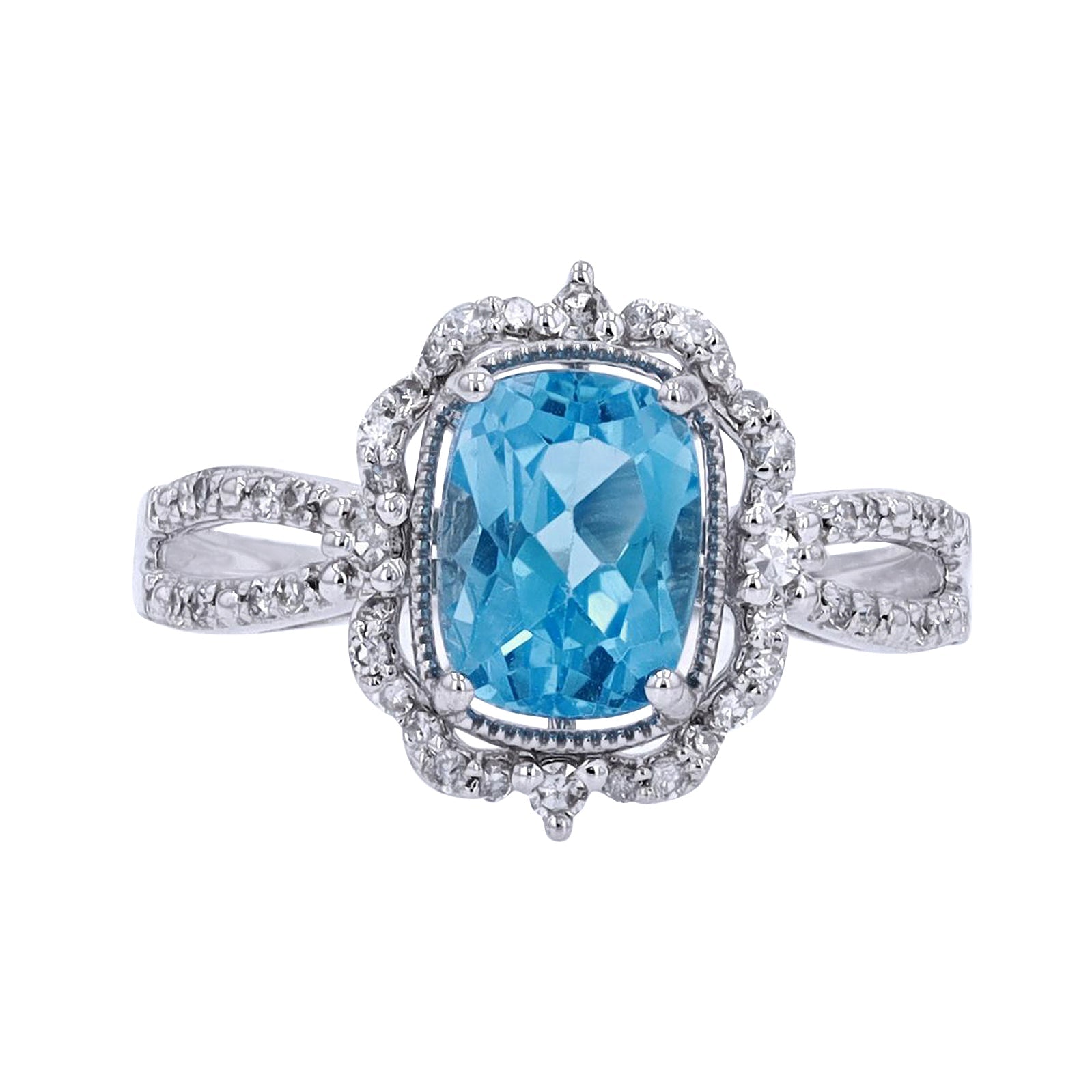 14K Gemstone Center Fashion Ring<p><strong>More Colors Available</p></strong>