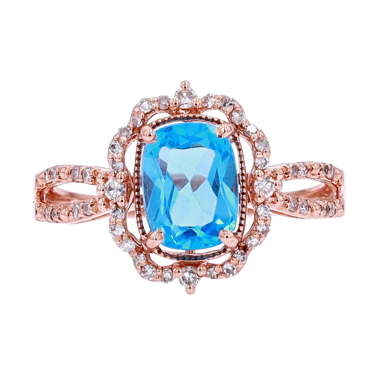14K Gemstone Center Fashion Ring<p><strong>More Colors Available</p></strong>