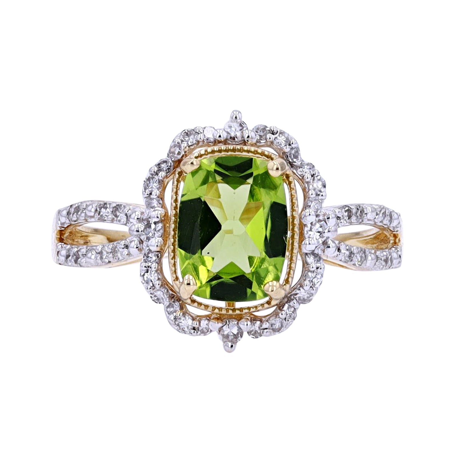 14K Gemstone Center Fashion Ring<p><strong>More Colors Available</p></strong>