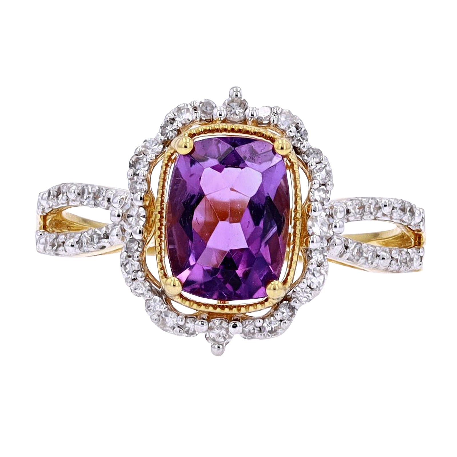 14K Gemstone Center Fashion Ring<p><strong>More Colors Available</p></strong>