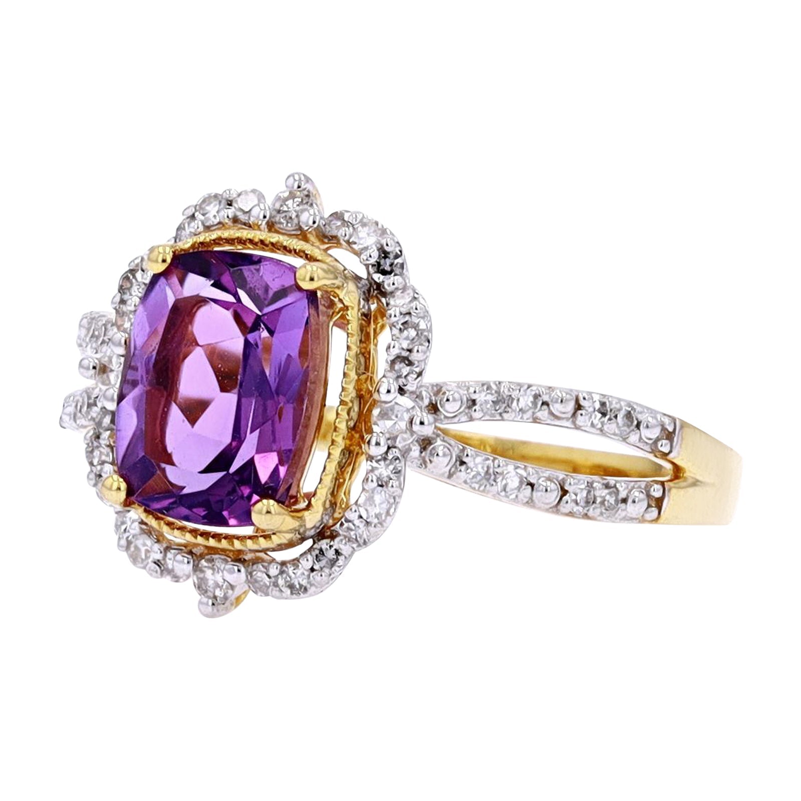14K Gemstone Center Fashion Ring<p><strong>More Colors Available</p></strong>