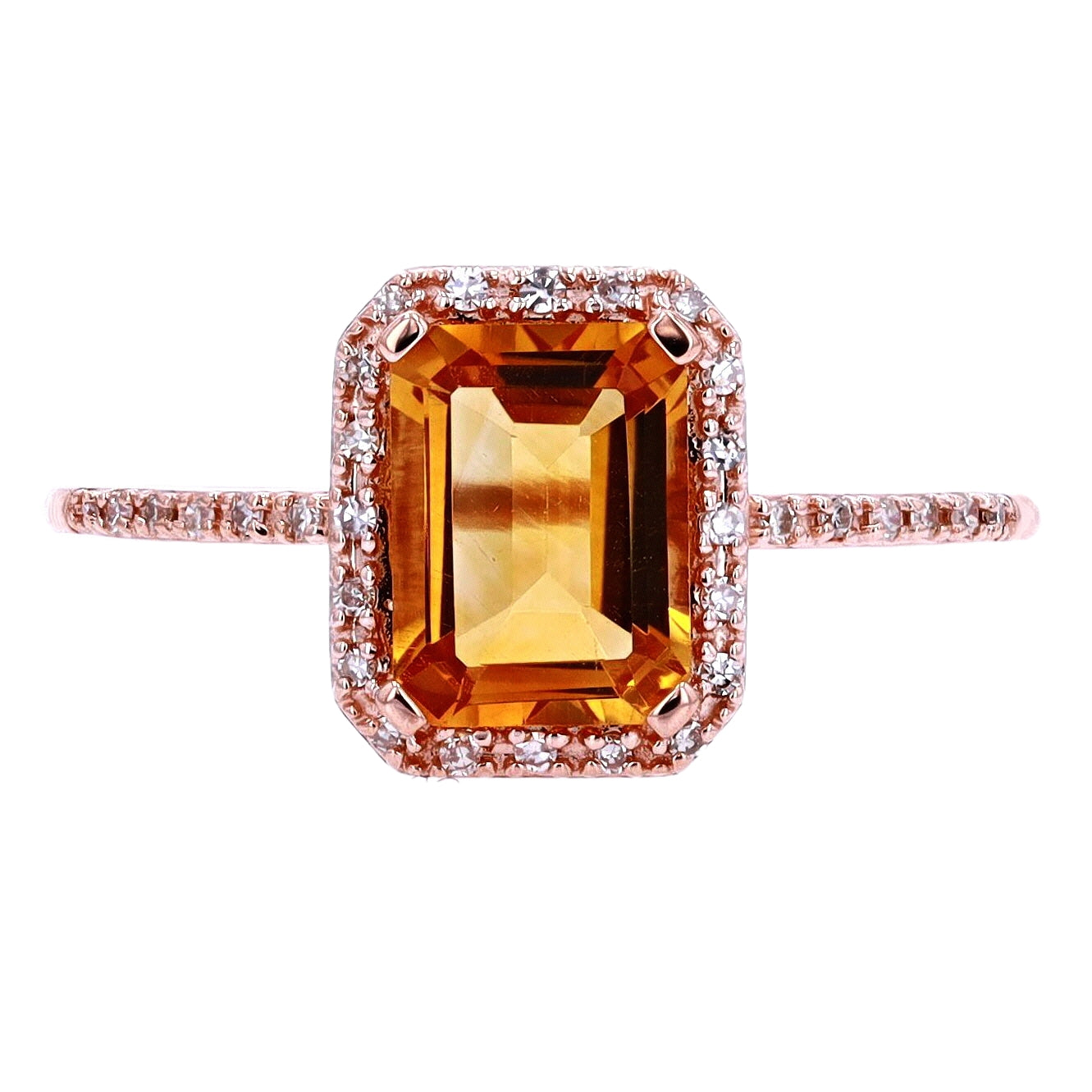 14K Gemstone Center Halo Ring<p><strong>More Colors Available</p></strong>