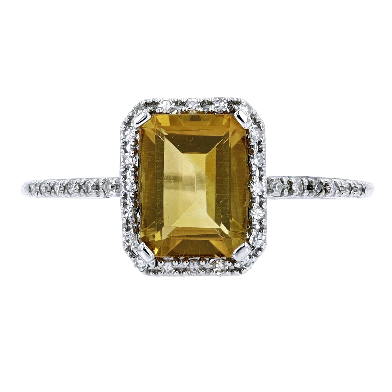 14K Gemstone Center Halo Ring<p><strong>More Colors Available</p></strong>