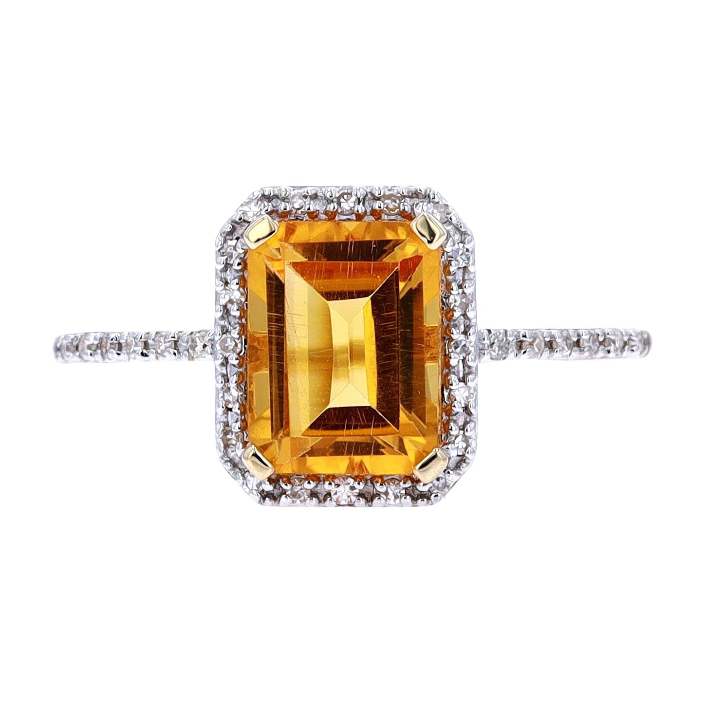 14K Gemstone Center Halo Ring<p><strong>More Colors Available</p></strong>