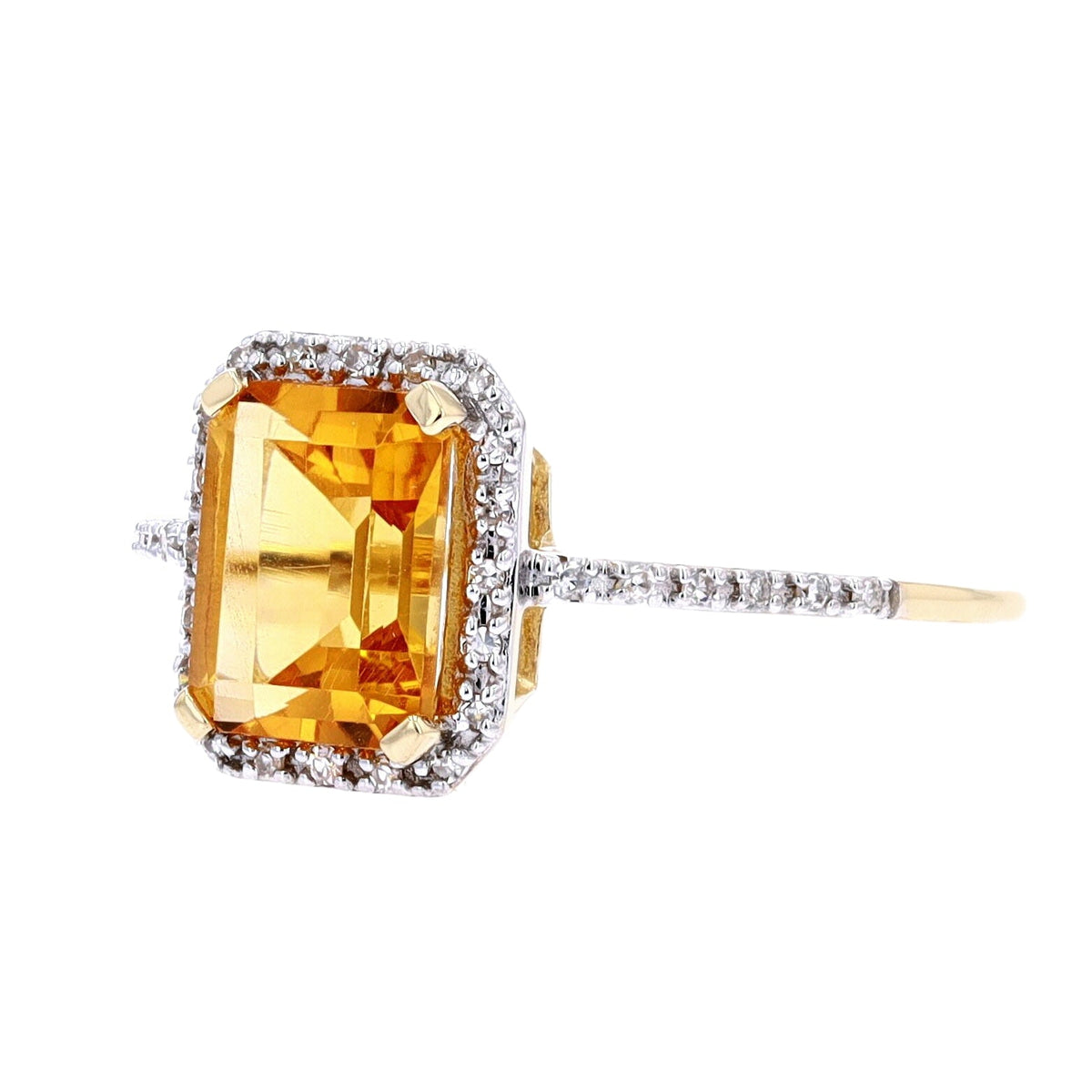 14K Gemstone Center Halo Ring<p><strong>More Colors Available</p></strong>