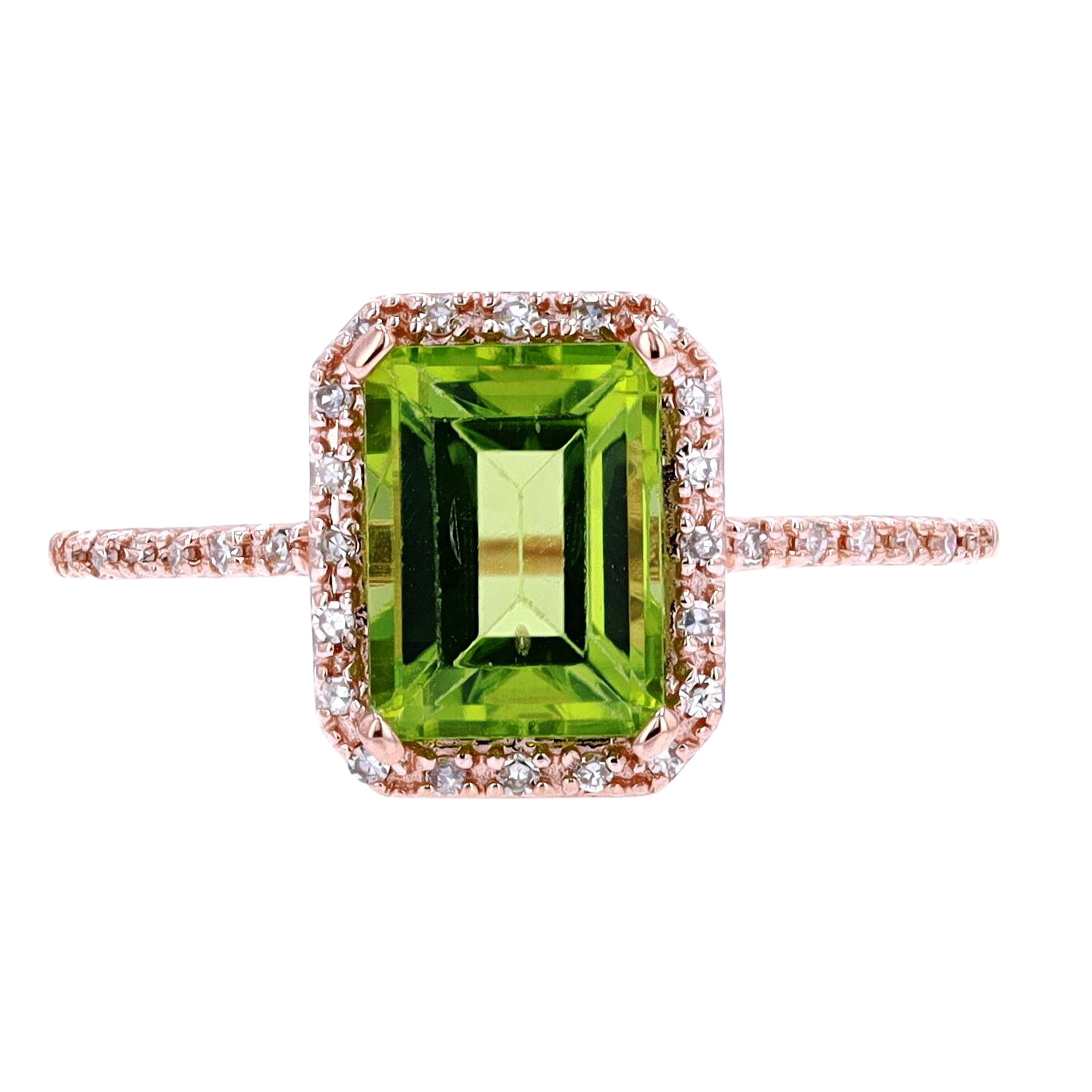 14K Gemstone Center Halo Ring<p><strong>More Colors Available</p></strong>