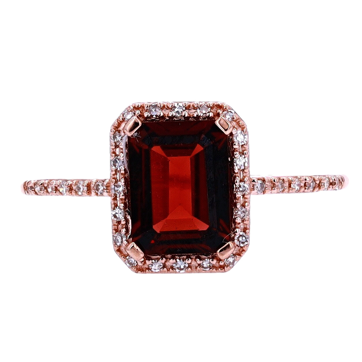 14K Gemstone Center Halo Ring<p><strong>More Colors Available</p></strong>