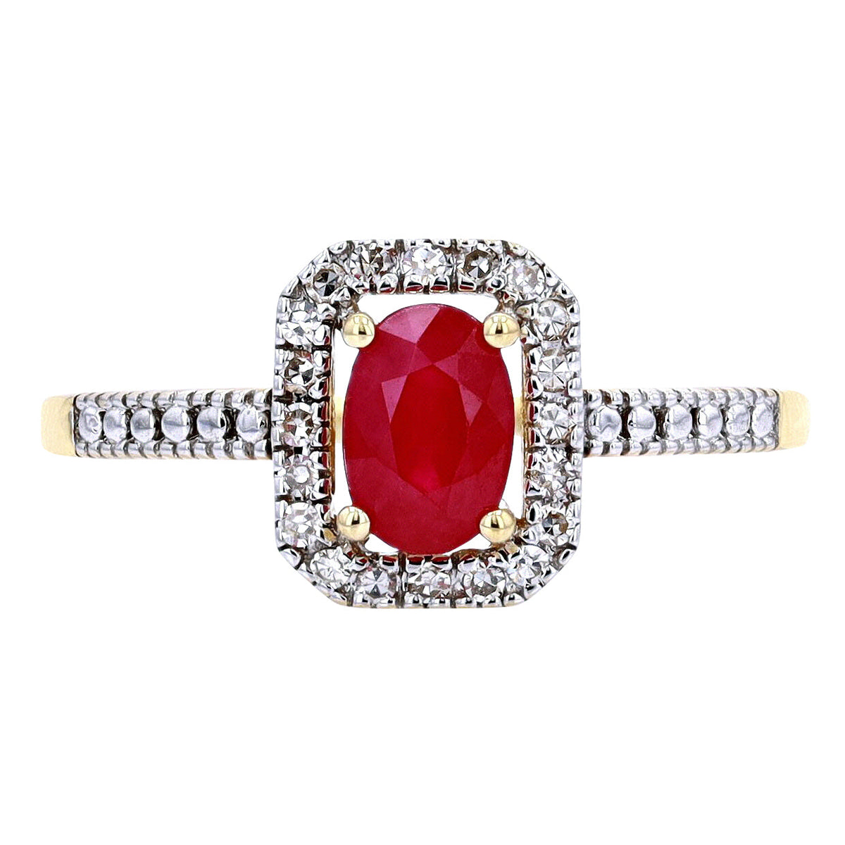 14K Gemstone Center Ring<p><strong>More Colors Available</p></strong>