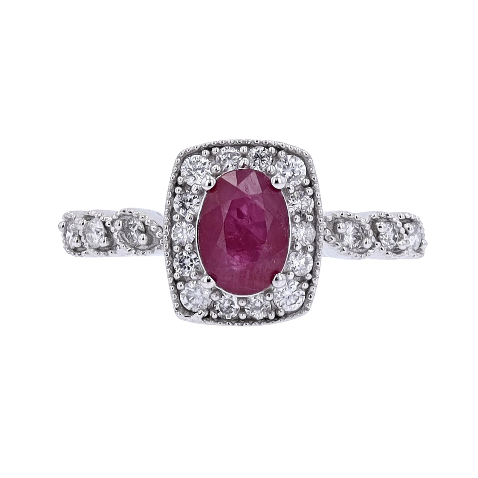 14K WG Ruby Center Ring<p><strong>$469</p></strong>