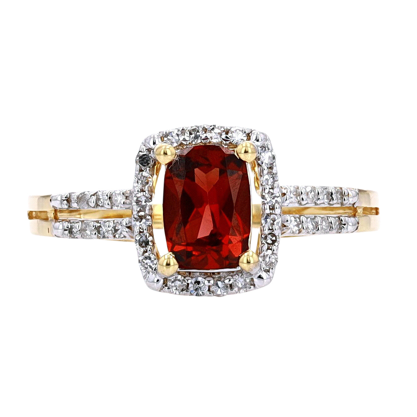 14K Birthstone Halo Rings<p><strong>More Colors Available</p></strong>