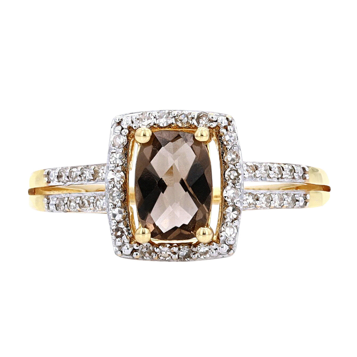 14K Birthstone Halo Rings<p><strong>More Colors Available</p></strong>