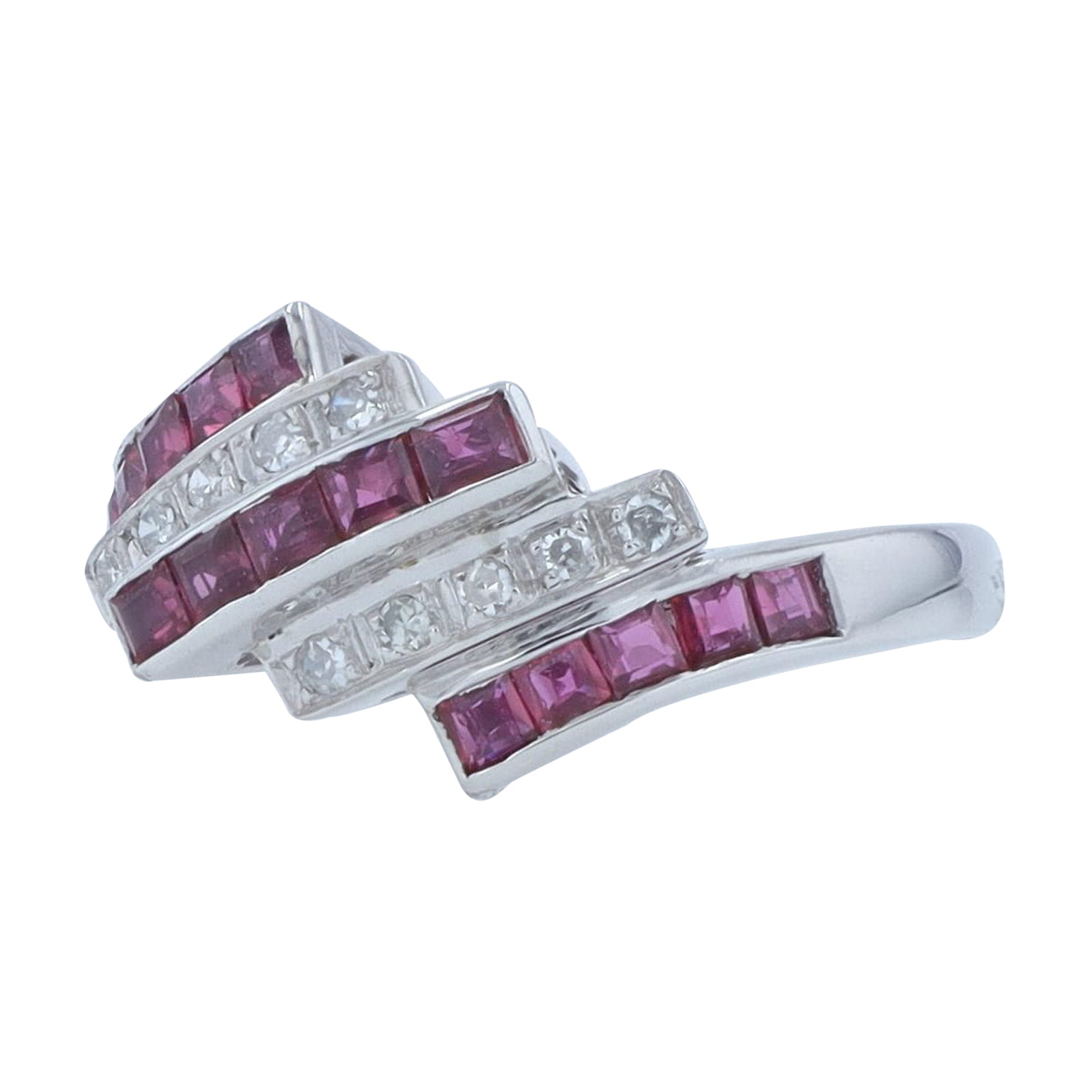 14K WG .84 CTW Ruby Ring