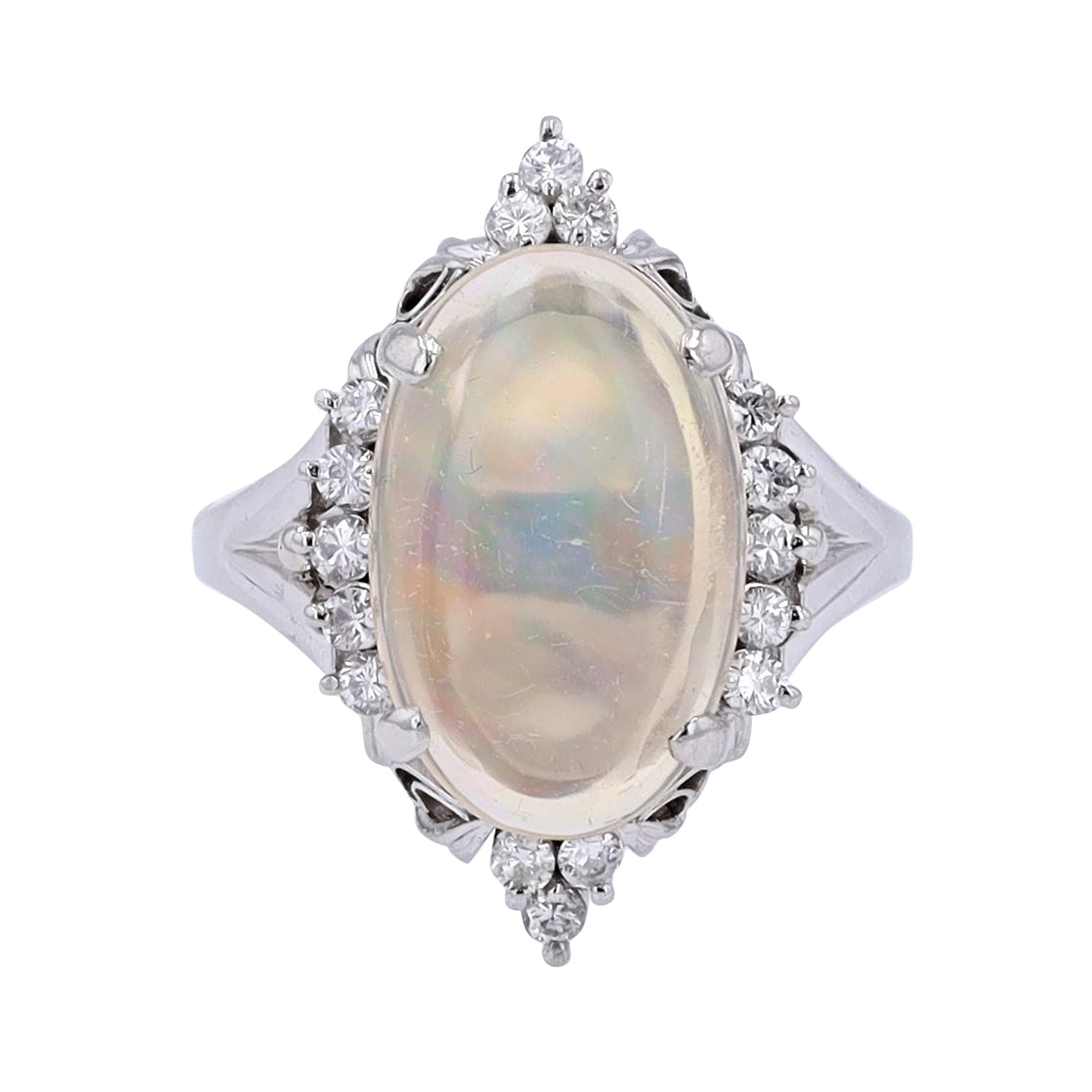 PLAT 3 CT Opal Center Ring