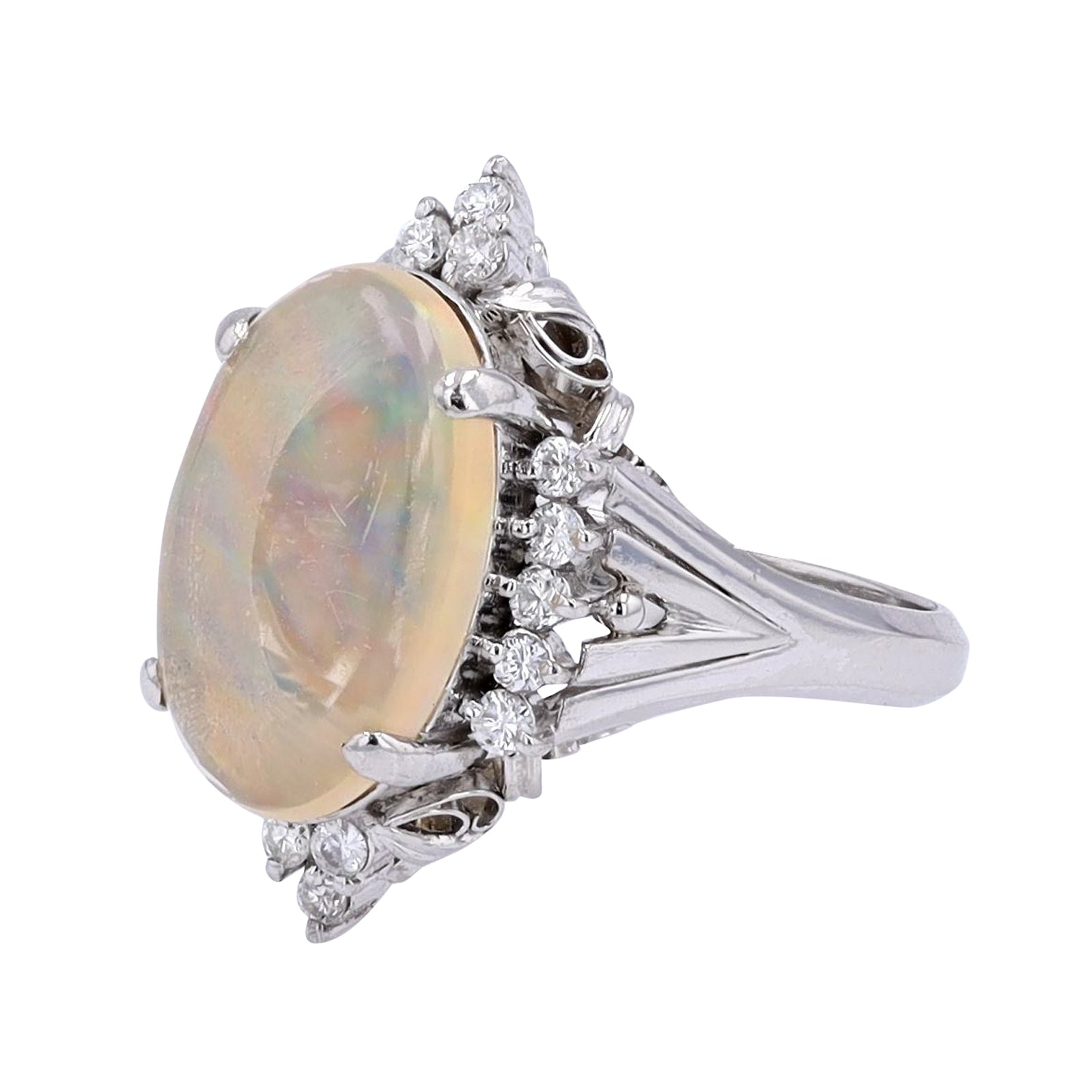 PLAT 3 CT Opal Center Ring