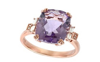 14K RG EFFY Amethyst Ring