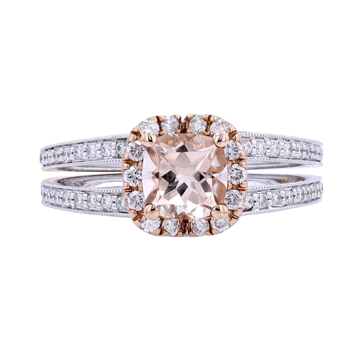 14K EFFY TT Morganite Center Ring