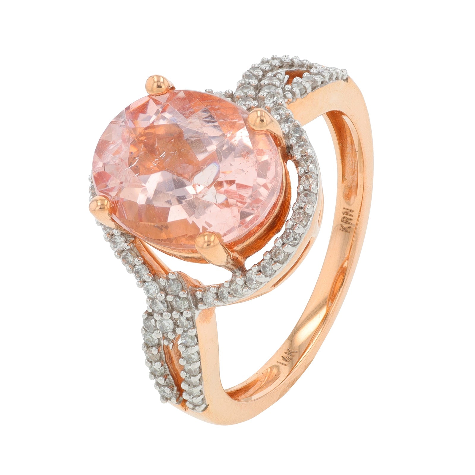 14K RG 2.50 CT Morganite Ring