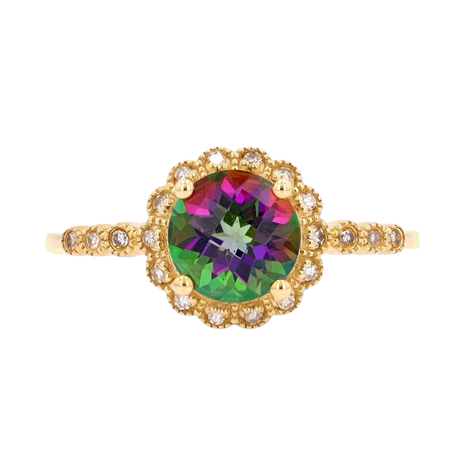10K Gemstone Ring<p><strong>More Colors Available</p></strong>