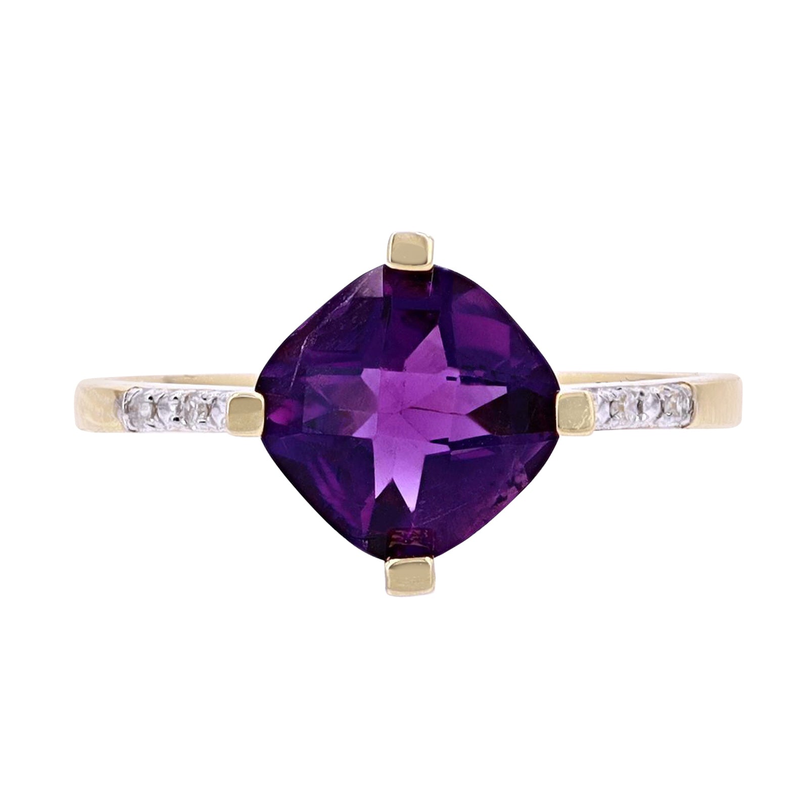 10K Gemstone Center Ring<p><strong>More Colors Available</p></strong>