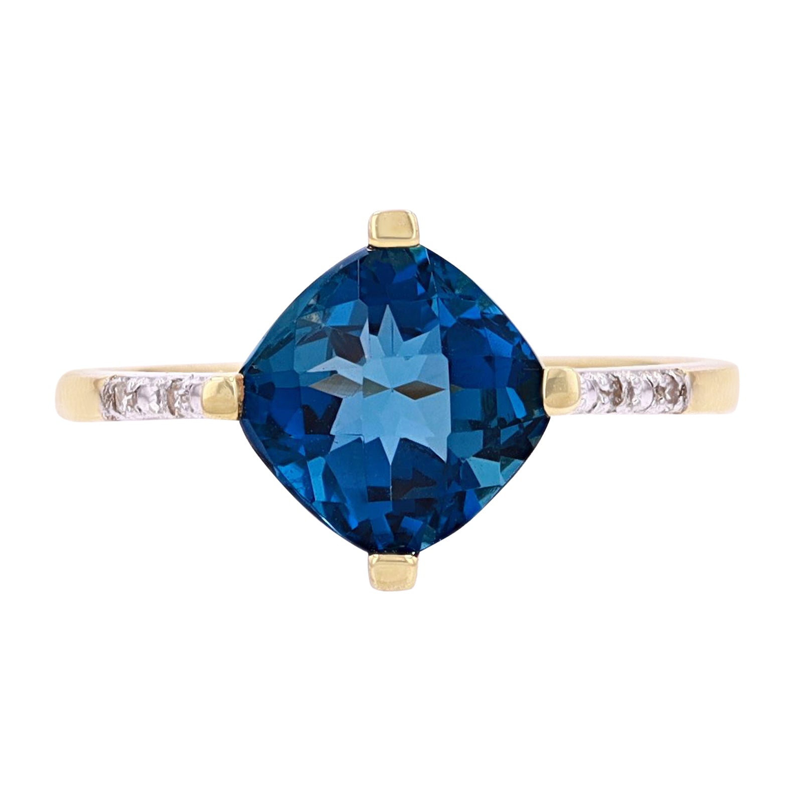10K Gemstone Center Ring<p><strong>More Colors Available</p></strong>