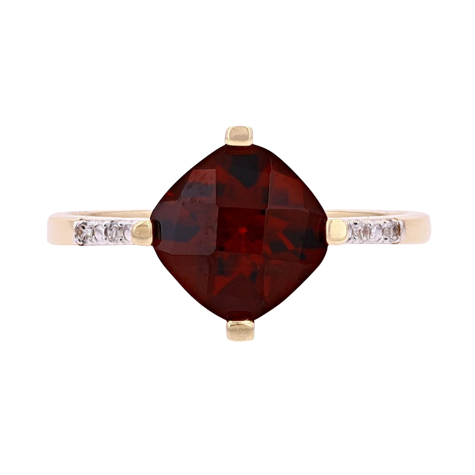 10K Gemstone Center Ring<p><strong>More Colors Available</p></strong>