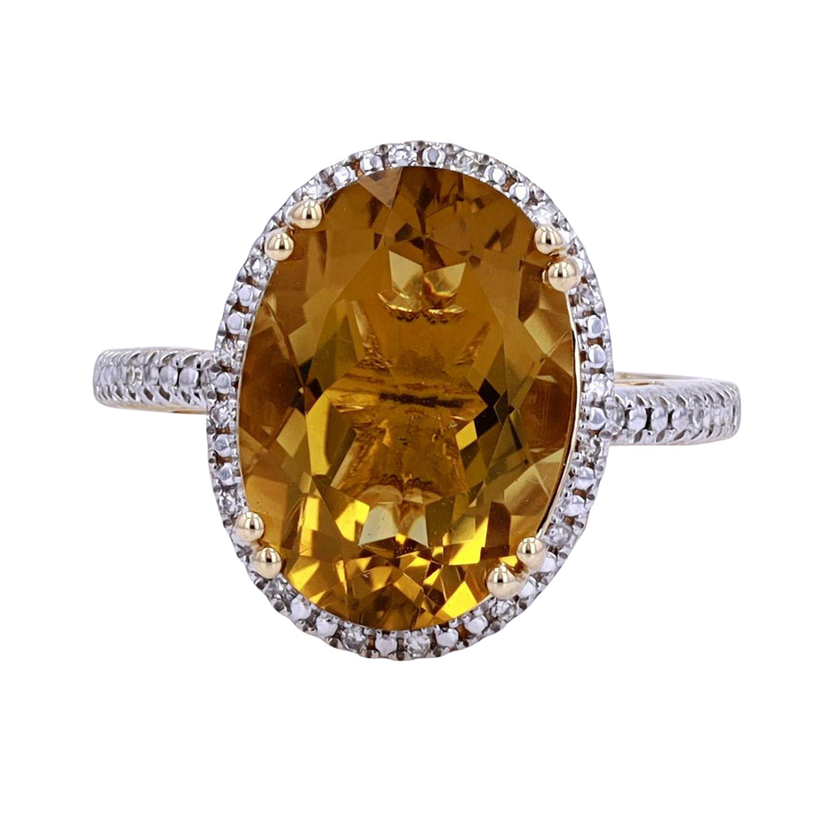 14K Oval Gemstone Cocktail Ring<p><strong>More Colors Available</p></strong>