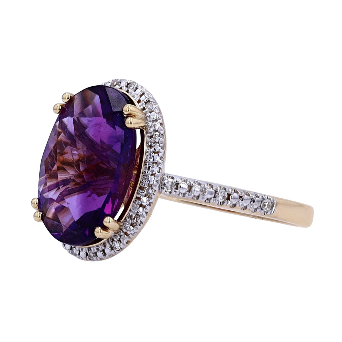 14K Oval Gemstone Cocktail Ring<p><strong>More Colors Available</p></strong>