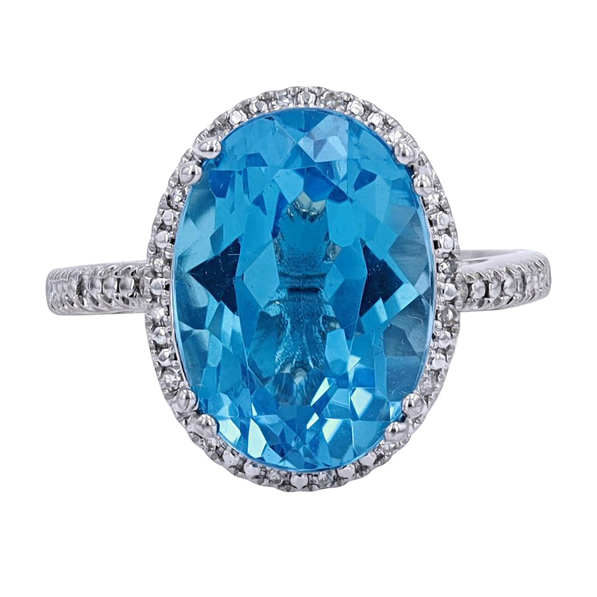 14K Oval Gemstone Cocktail Ring<p><strong>More Colors Available</p></strong>
