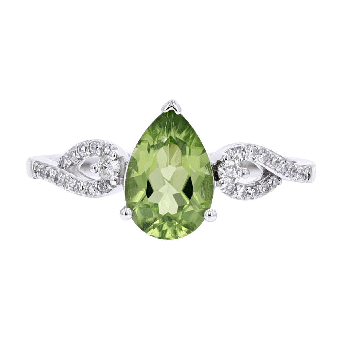 14K Pear Cut Gemstone Ring<p><strong>More Colors Available</p></strong>