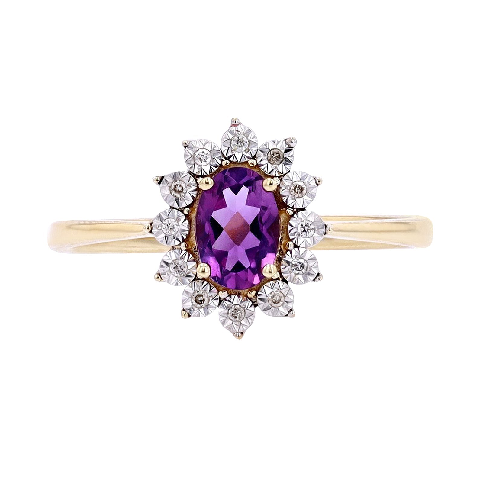 10K Gemstone Oval Ring<p><strong>More Colors Available</p></strong>