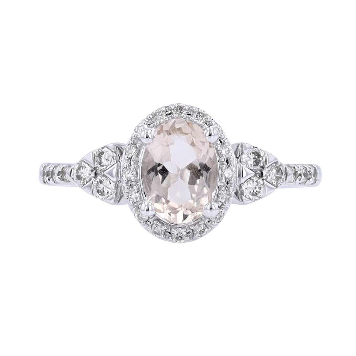 14K WG Morganite Ring