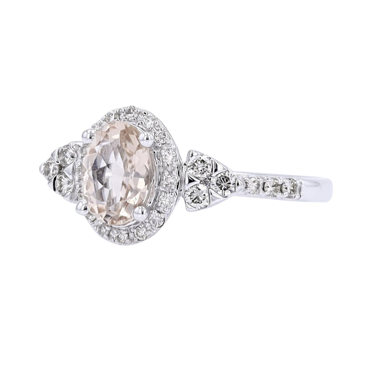 14K WG Morganite Ring