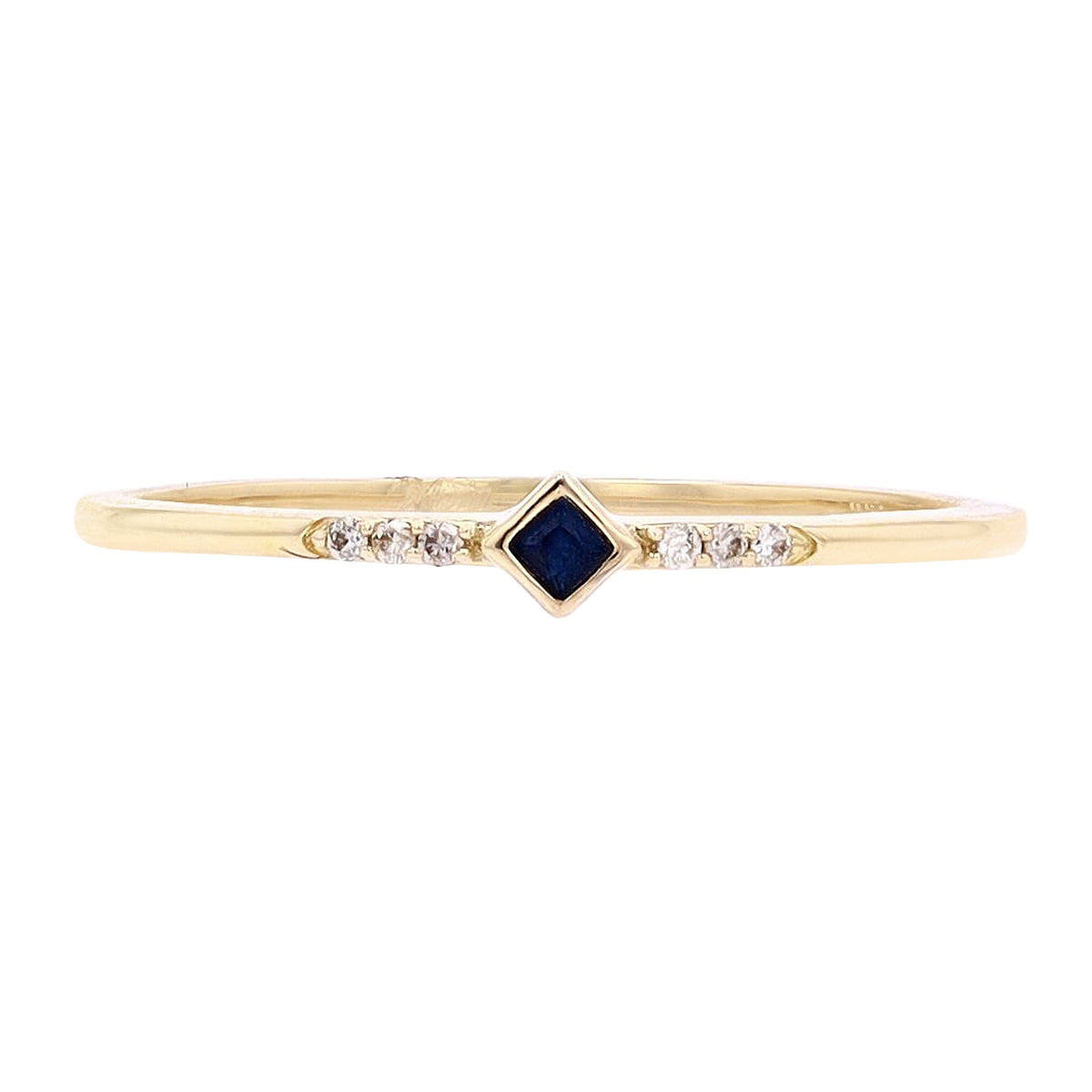 14K YG Sapphire Stackable Ring