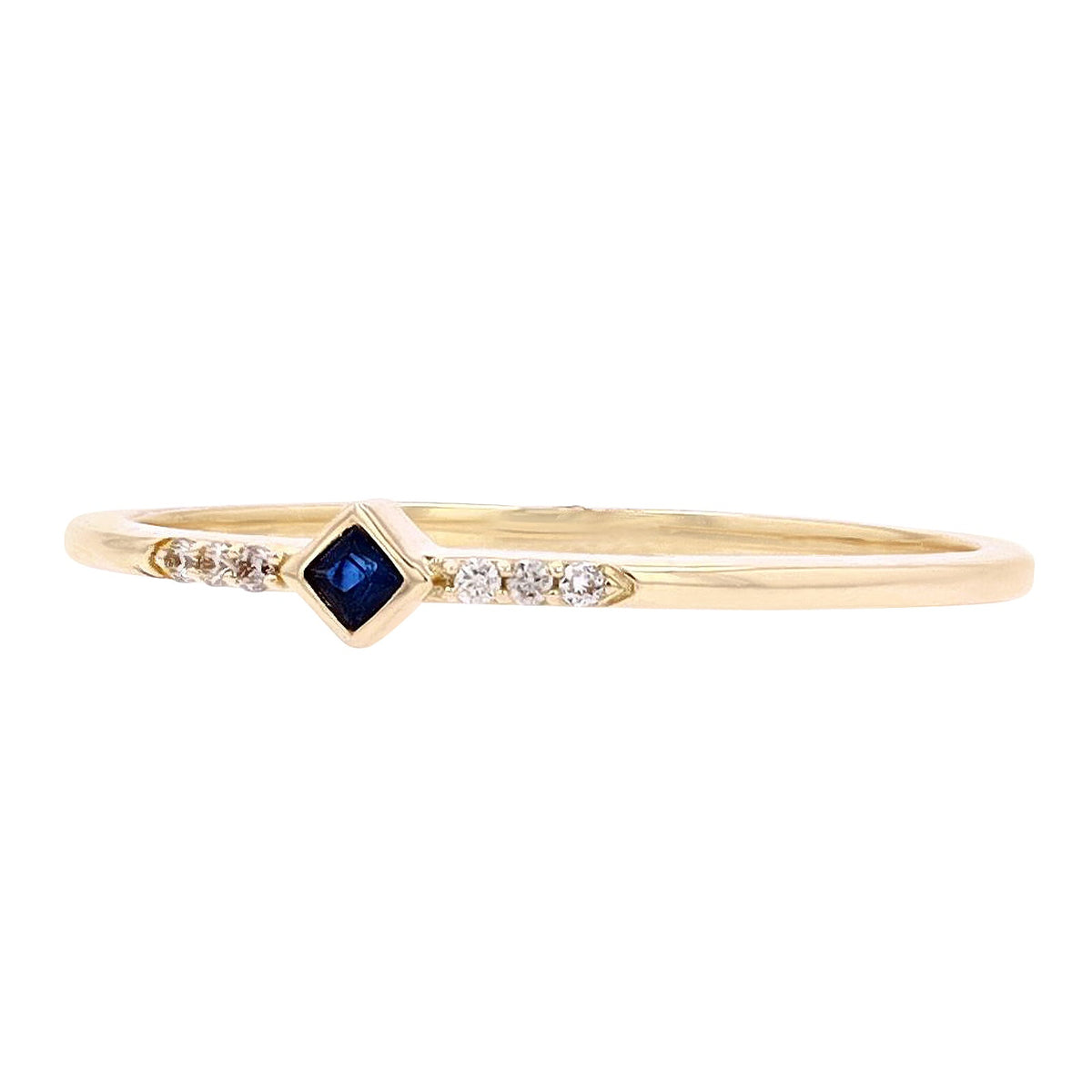 14K YG Sapphire Stackable Ring