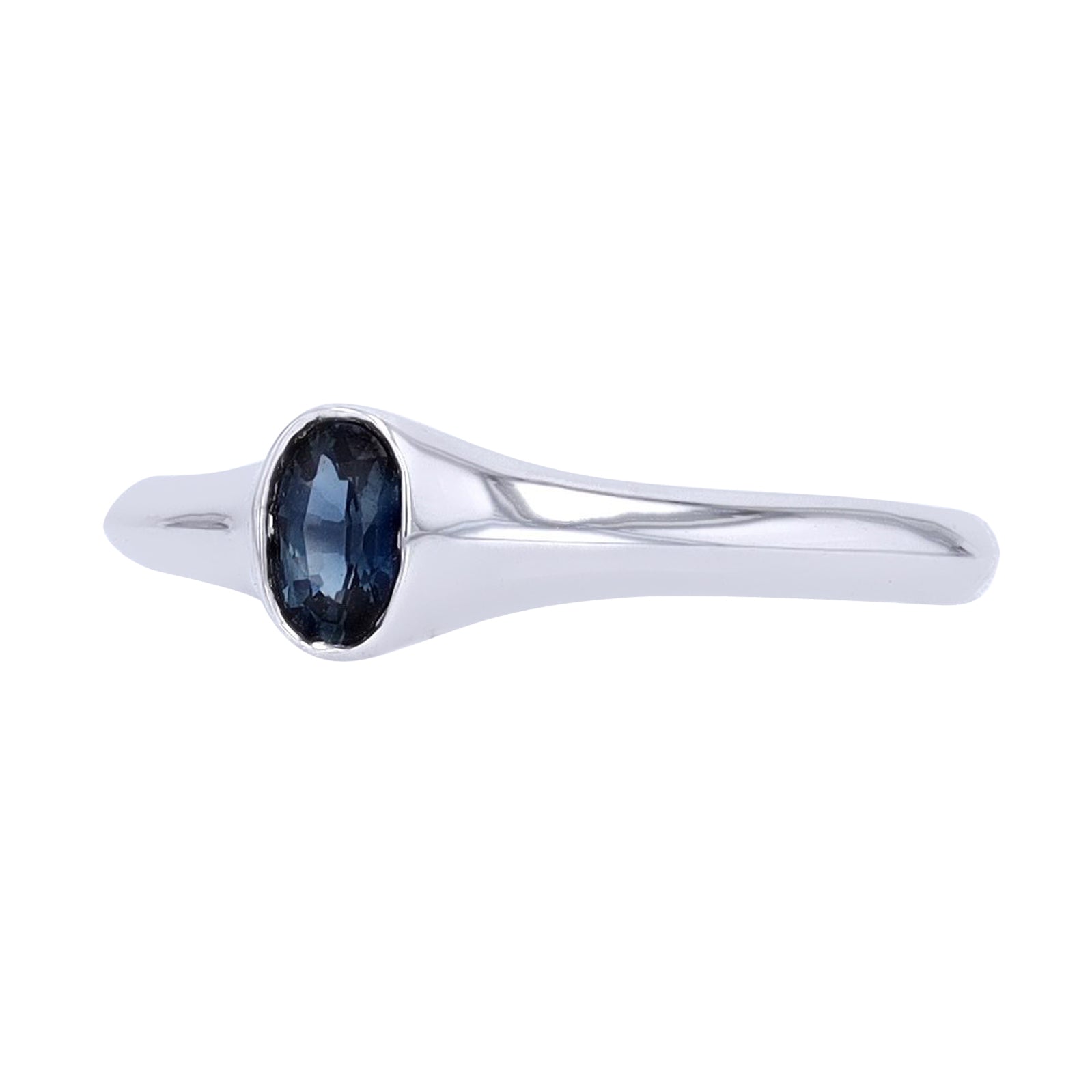 14K WG Sapphire Ring