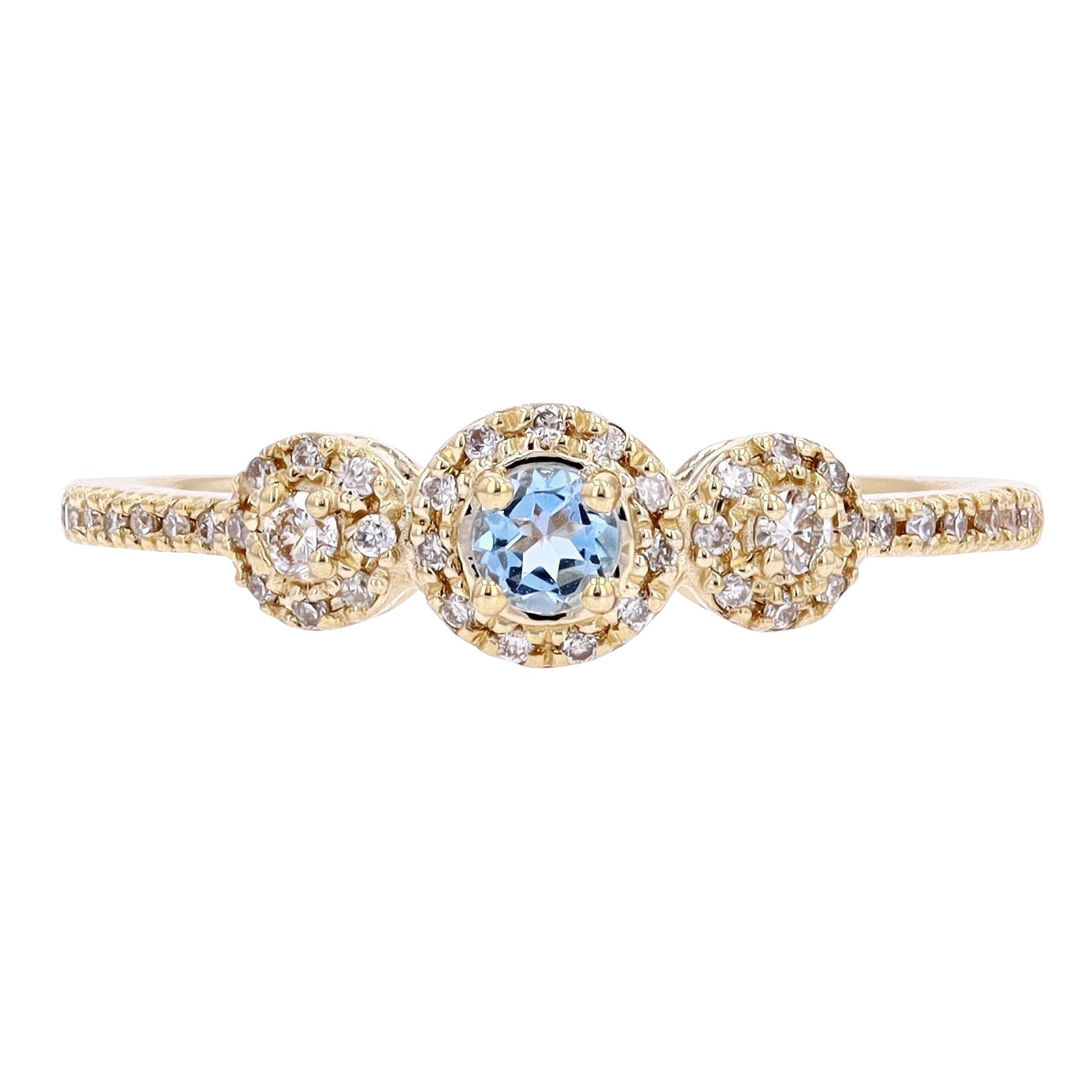 14K Three Stone Ring<p><strong>More Colors Available</p></strong>