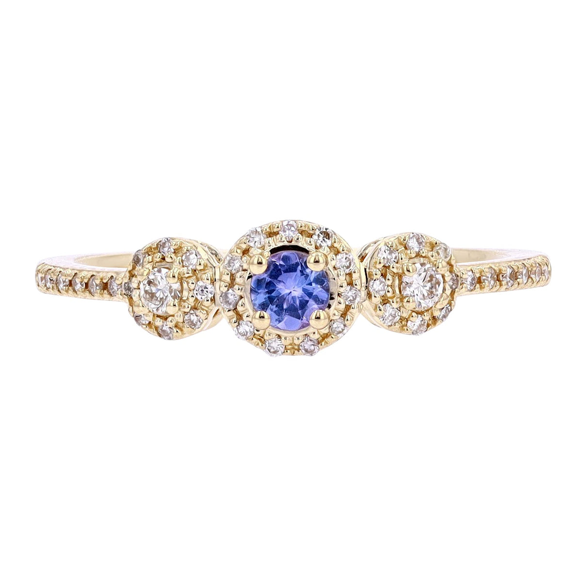 14K Three Stone Ring<p><strong>More Colors Available</p></strong>