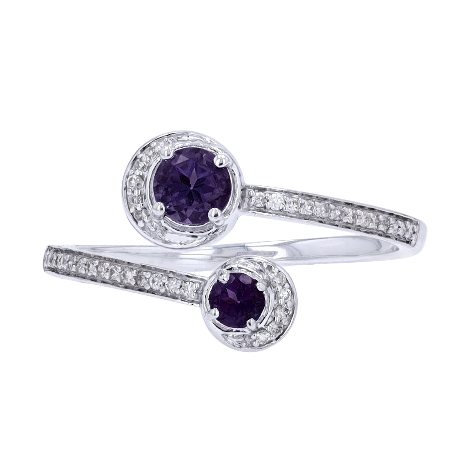 10K Amethyst Bypass Ring<p><strong>More Colors Available</p></strong>
