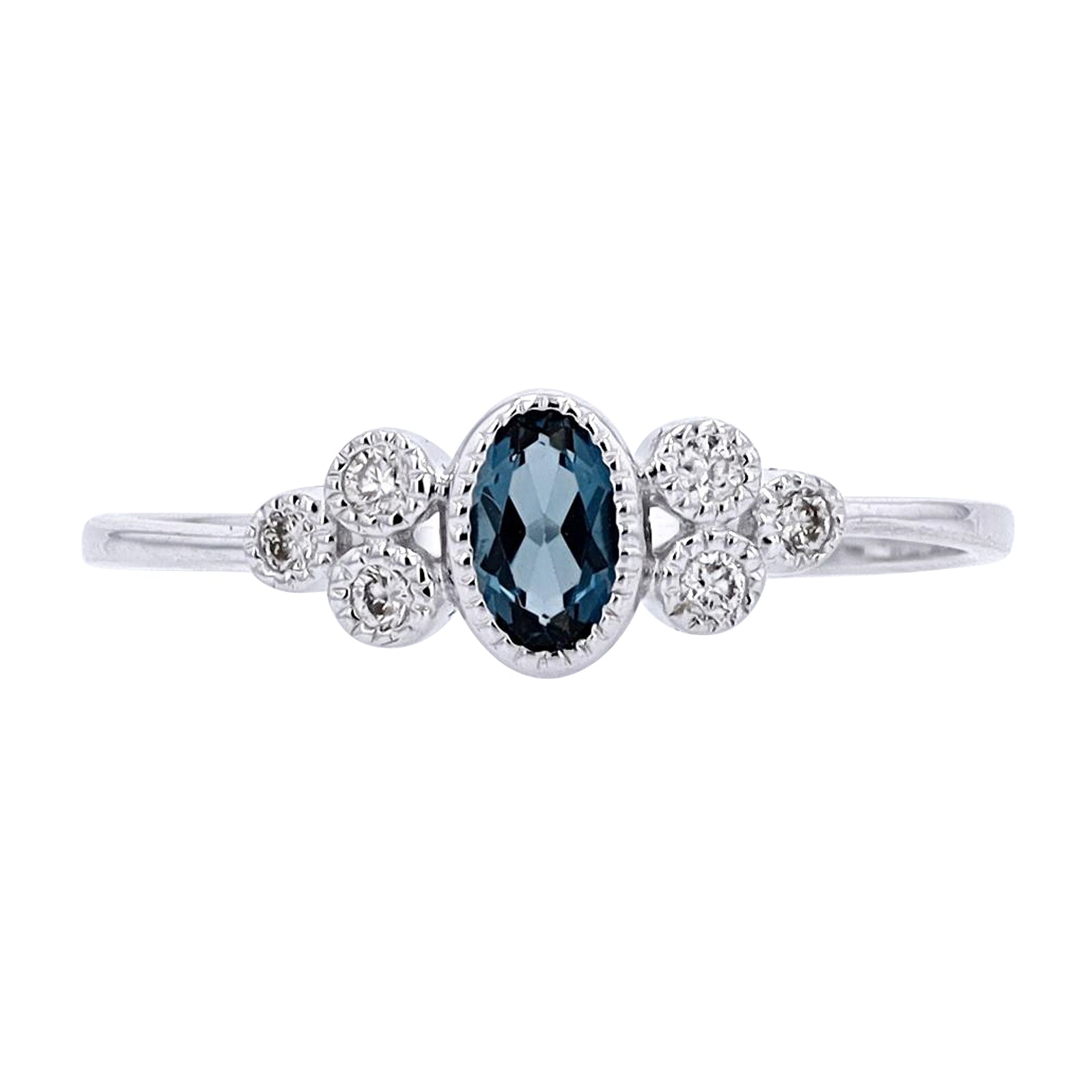 10K Oval London Blue Topaz Ring<p><strong>More Colors Available</p></strong>