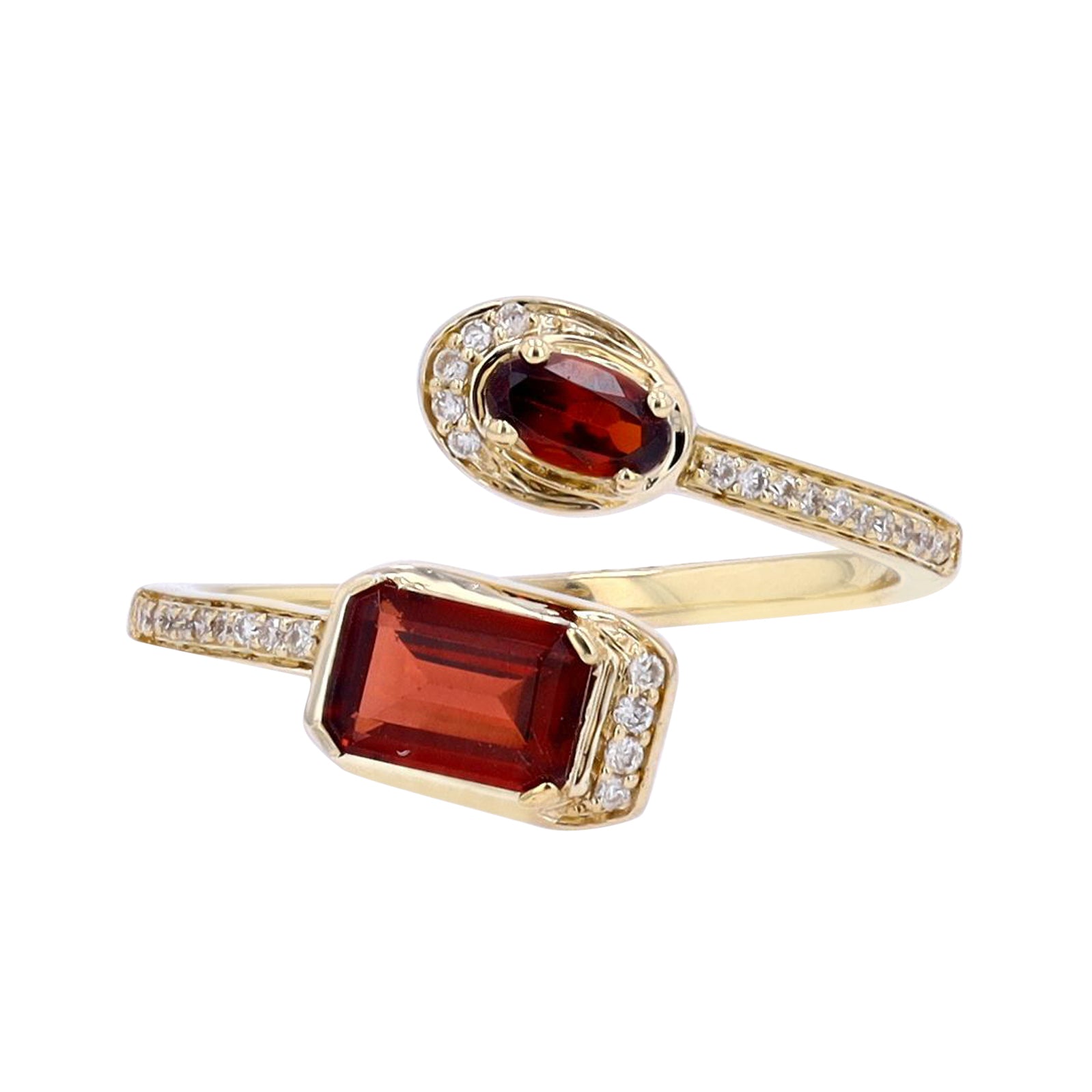 10K Garnet Cuff Ring<p><strong>More Colors Available</p></strong>